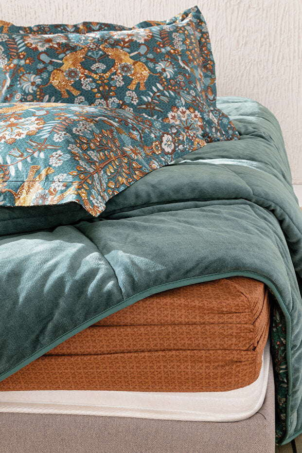 Madie Triola Sleeping Set - Emerald Green