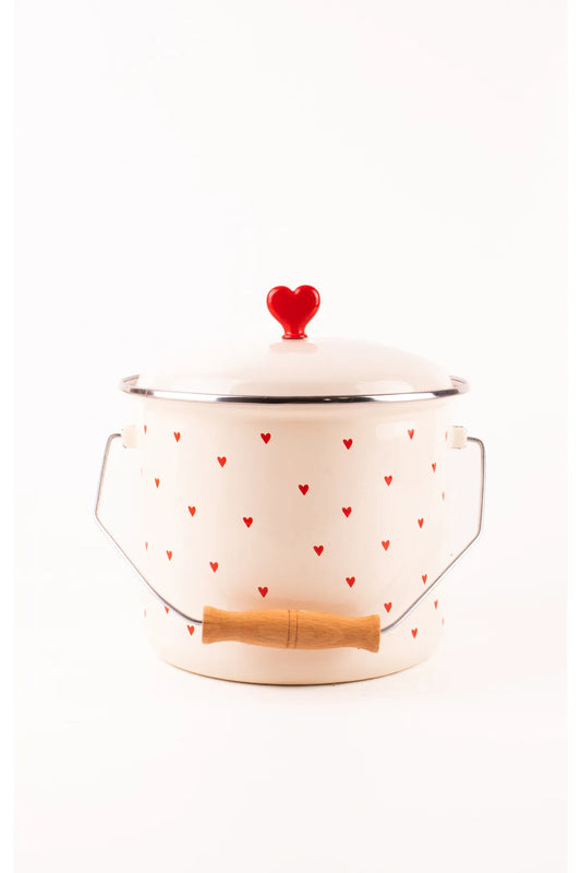 Cupid Enamel Bucket 20cm (3Litre)
