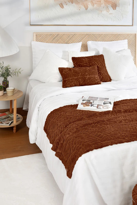 Forest Bed Runner Set Scandinavian Bohemian Pattern