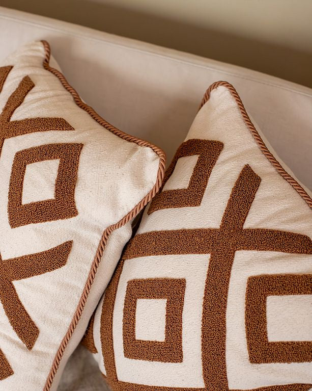 Luxury Series Punch Punch Embroidery Pillow Case