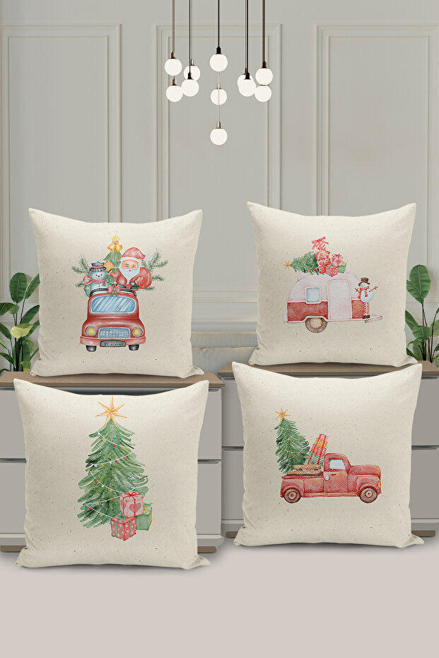 4 Piece Pillow Cover Double Sided Digital Print