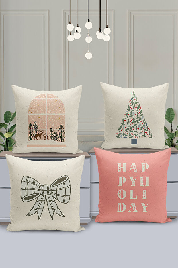 4 Piece Pillow Cover Double Sided Digital Print