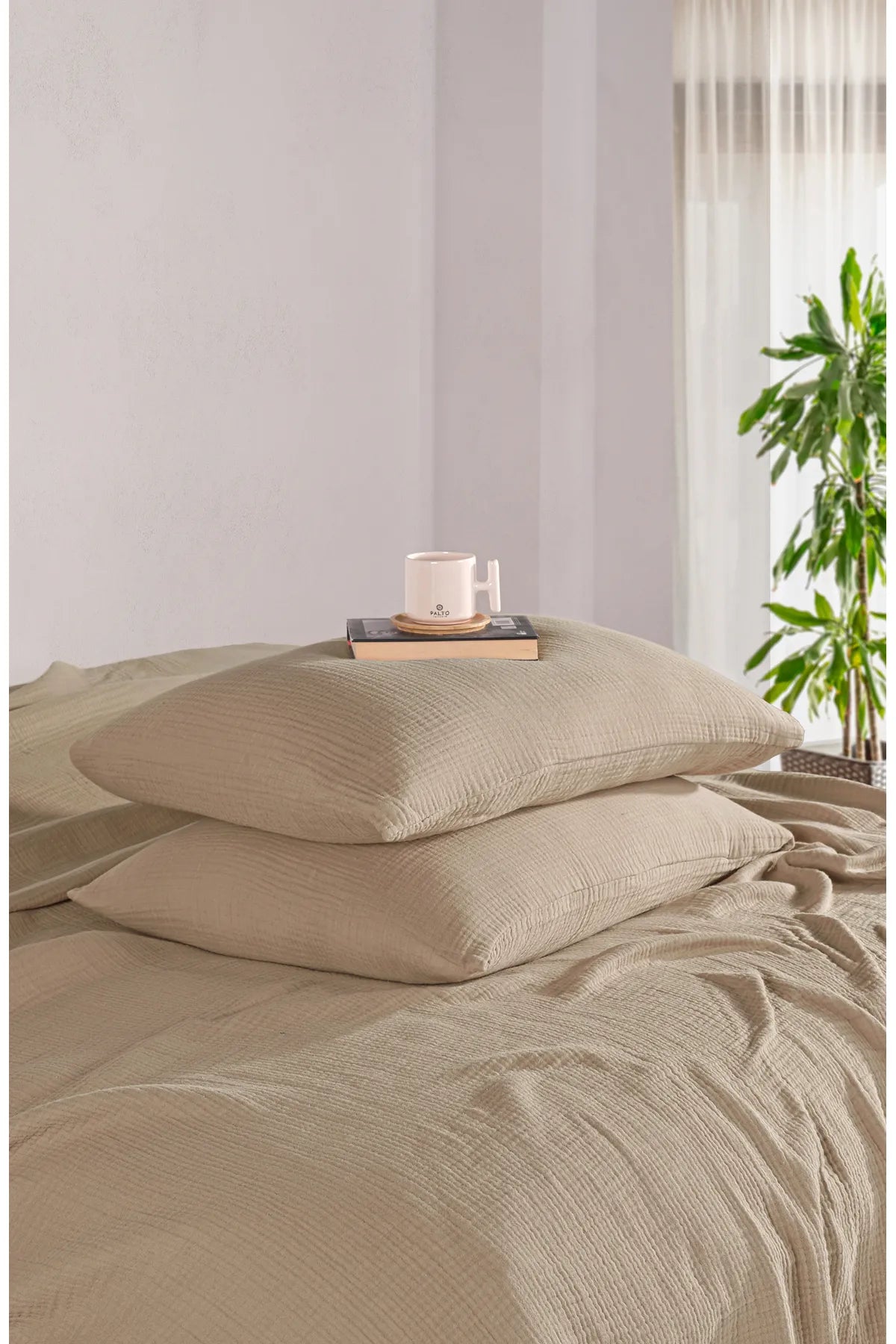 Muslin 100% Cotton 2Piece 4 Ply Muslin Pillowcases
