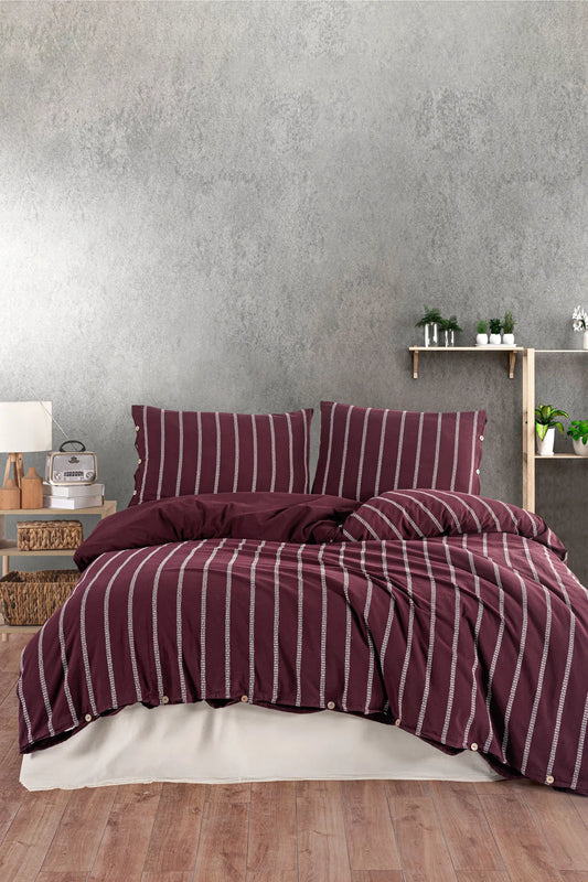 Kronos 100% Cotton Washable Vintage Duvet Cover Set
