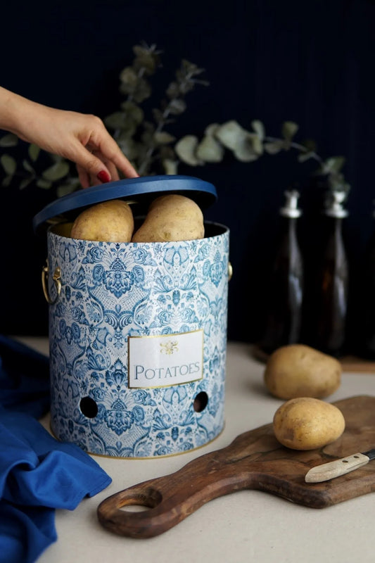 Azul Metal Potato Storage Container