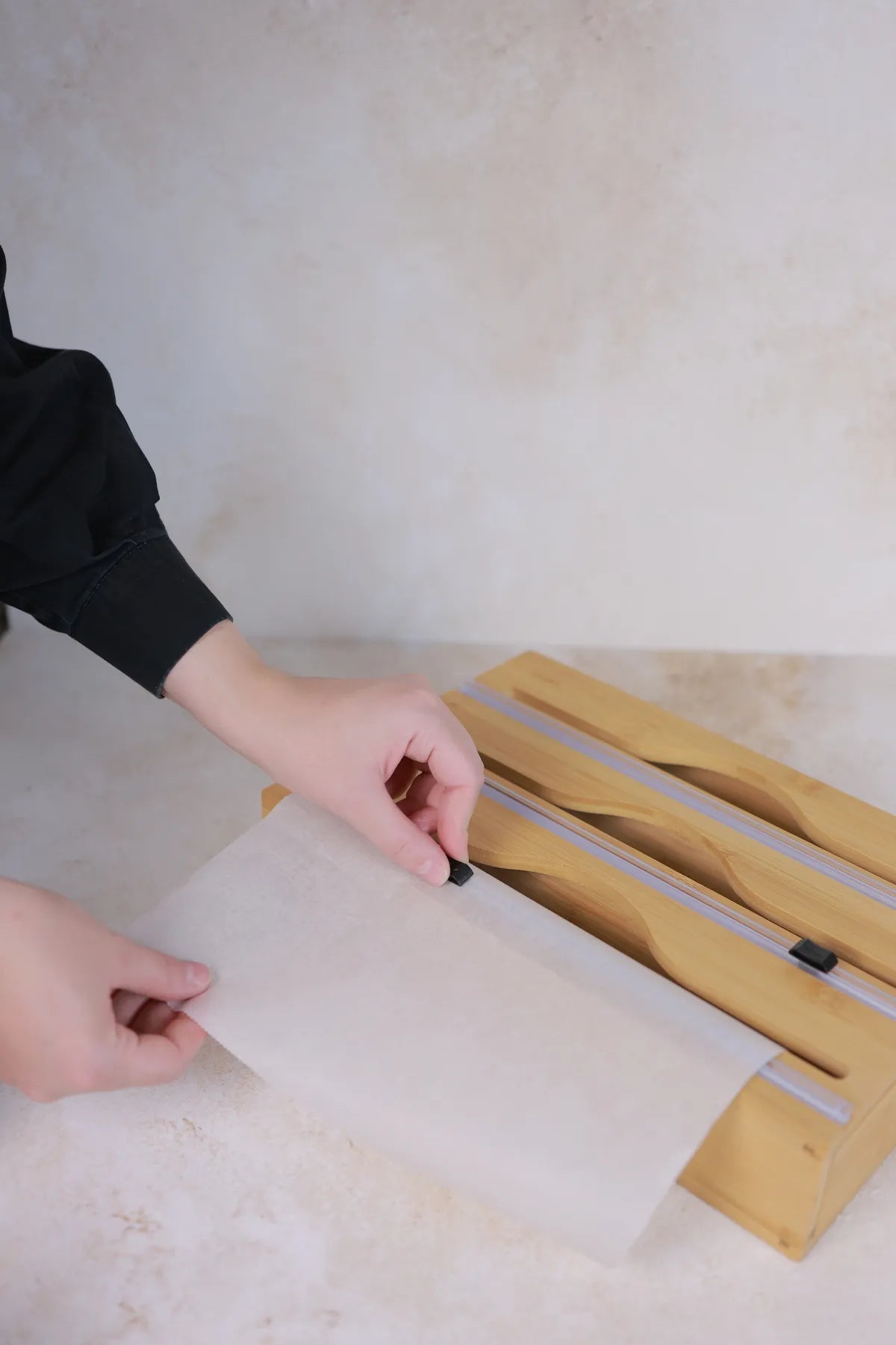 Bamboo 3 Piece Organizer Stretch and Foil Cutter