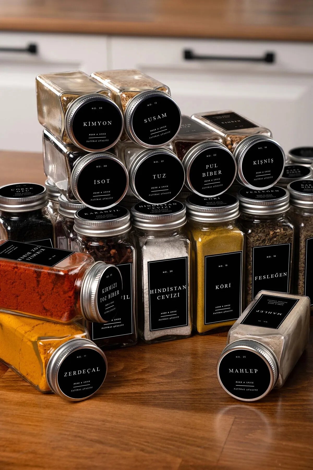 24 Piece Spice Jars