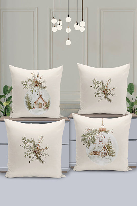 4 Piece Pillow Cover Double Sided Digital Print