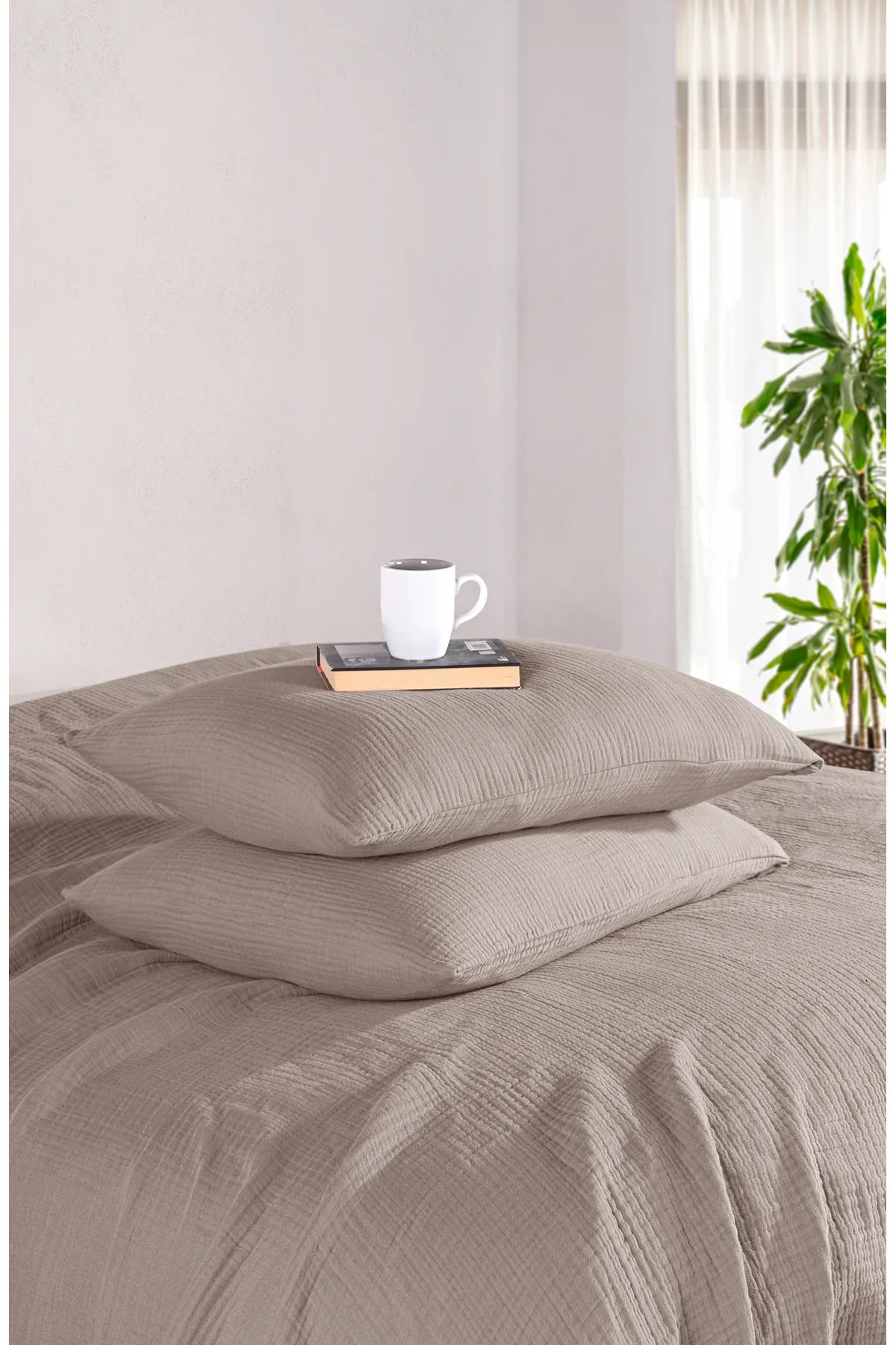 Muslin 100% Cotton 2Piece 4 Ply Muslin Pillowcases