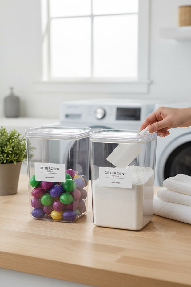 Set of 2 Detergent Jars - 2900ml