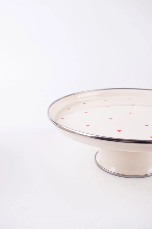 Cupid Enamel Cake Display Stand