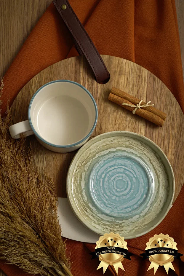 Havin Porcelain Tea/Cappuccino Cup 2 Person Set