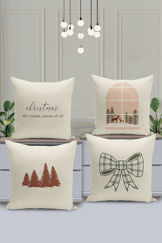 4 Piece Pillow Cover Double Sided Digital Print