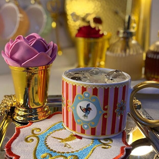 Luxury Piano Bird Mug 2 Piece Set