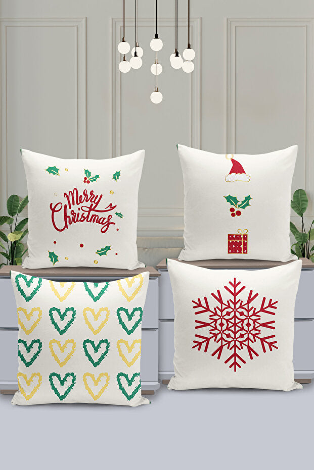 4 Piece Pillow Cover Double Sided Digital Print