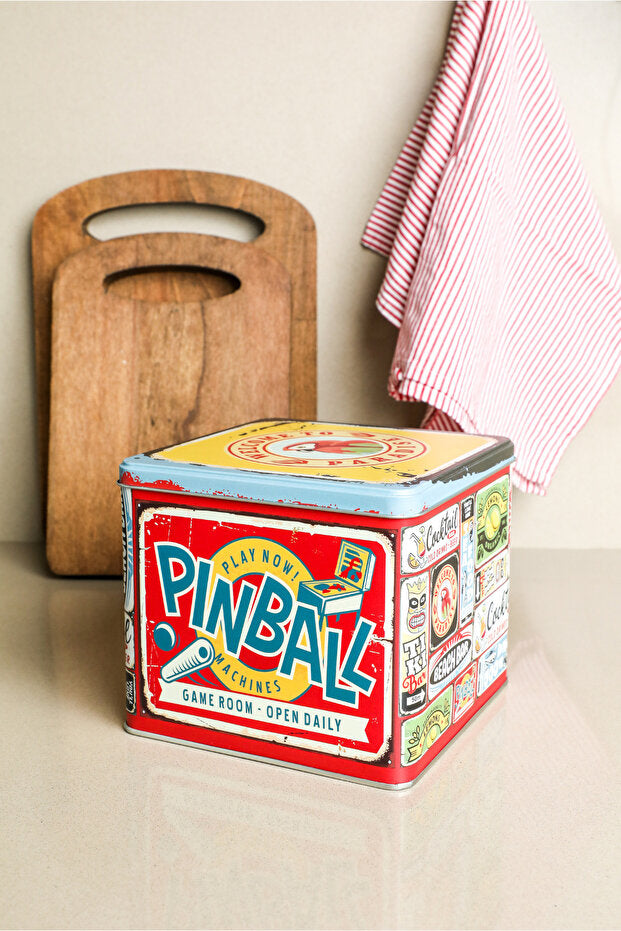 Italia Rectangular Metal Pinball Box
