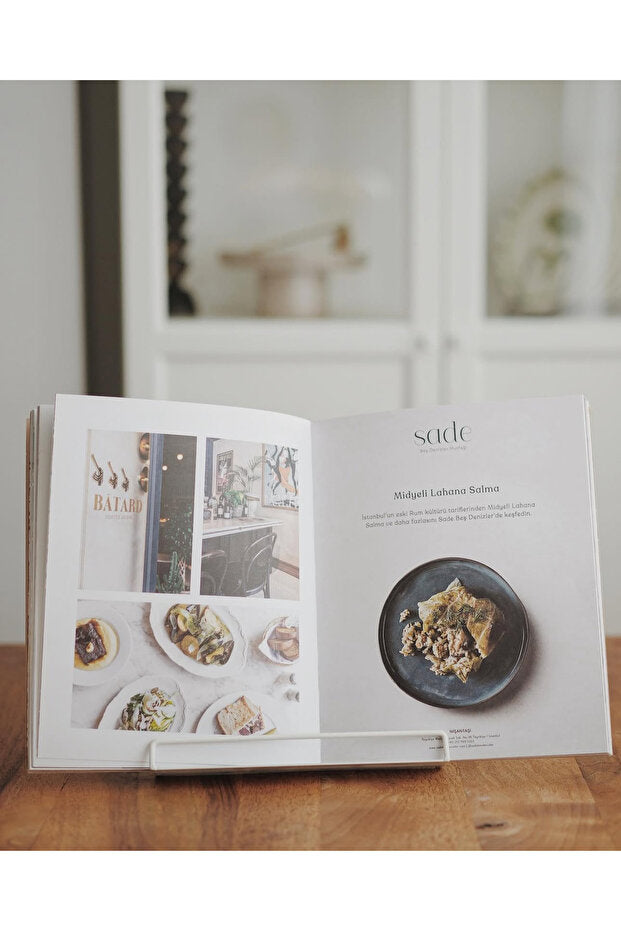 Galvanized Wooden Handle Recipe Stand