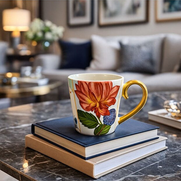 Luxury Grand Flower Mug 2 Piece Set