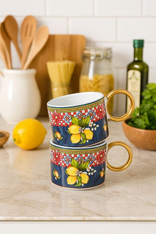 Luxury Lemon Mug 2 Piece Set
