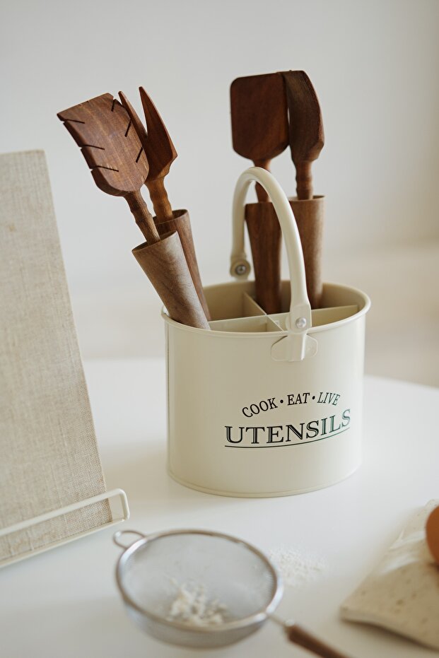 Galvanized Compartmented Cutlery Tray