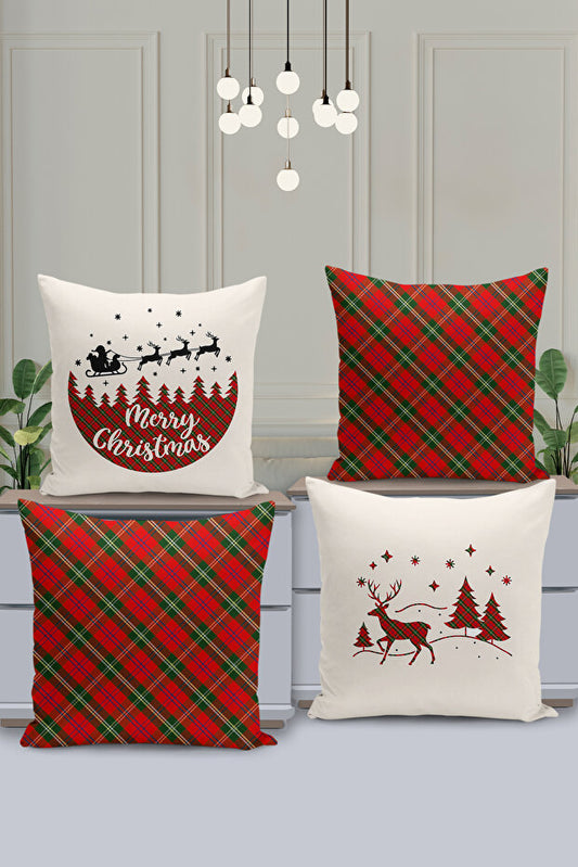 4 Piece Pillow Cover Double Sided Digital Print