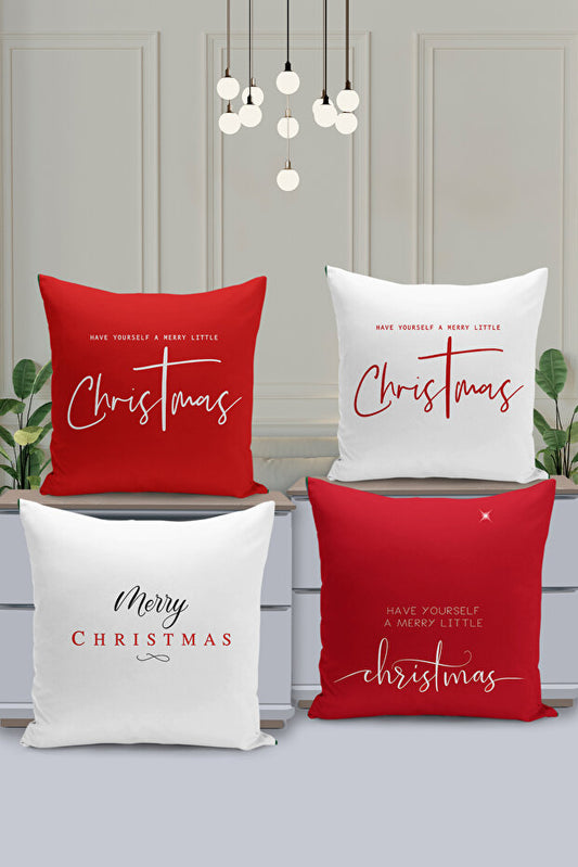 4 Piece Pillow Cover Double Sided Digital Print