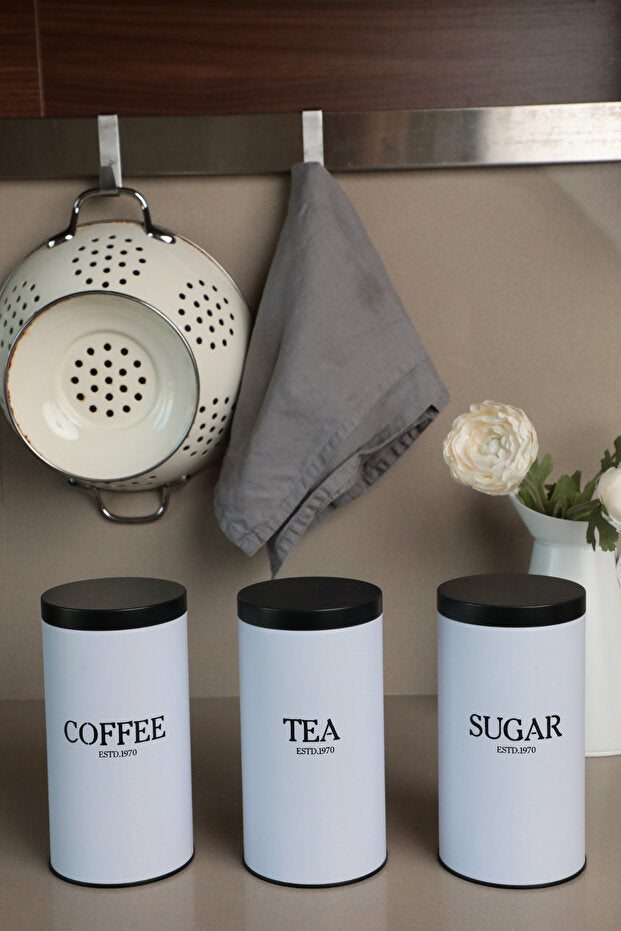 Italia Metal Storage Containers Set of 3