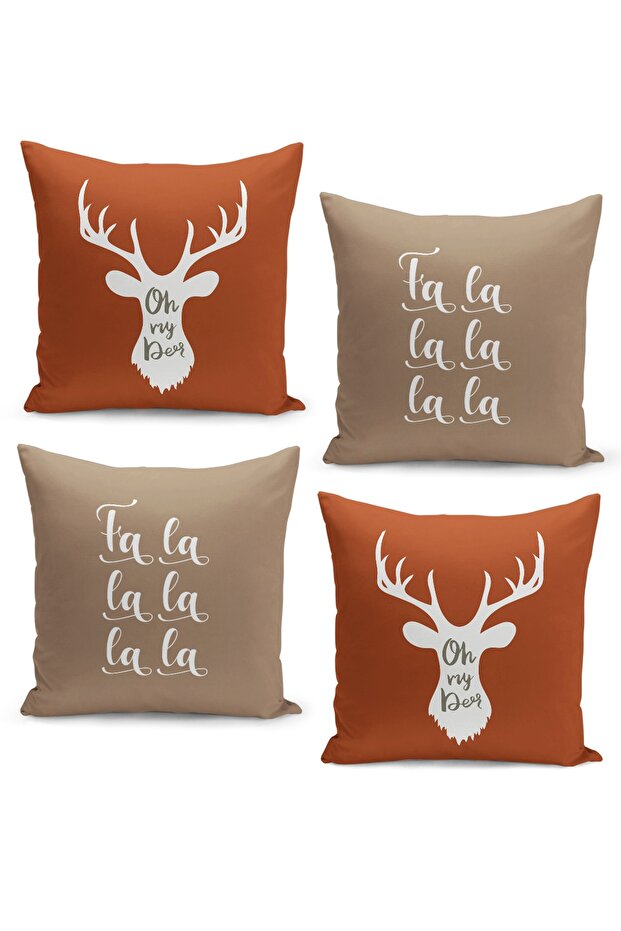 4 Piece Pillow Cover Double Sided Digital Print