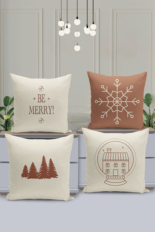 4 Piece Pillow Cover Double Sided Digital Print