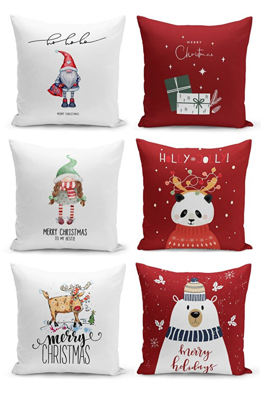 6 Piece Pillow Cover Double Sided Digital Print