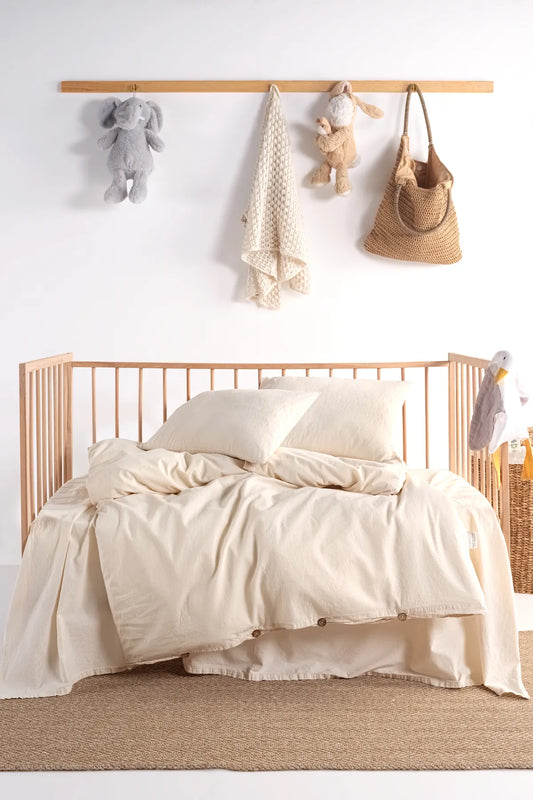 Luna Natural Baby 100% Cotton Washable Duvet Cover Set