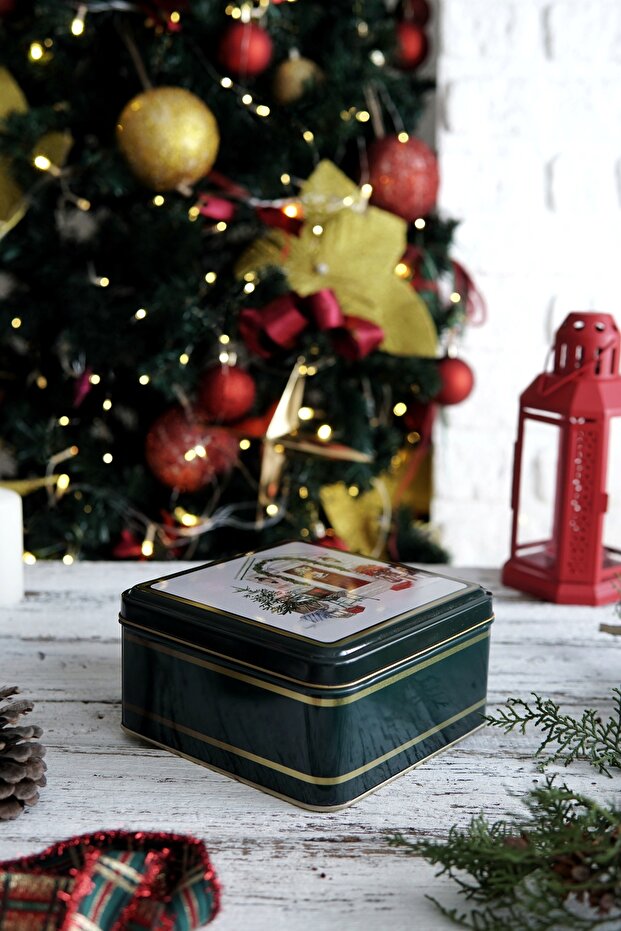 Christmas Edition Metal Storage Containers 2 Piece Set