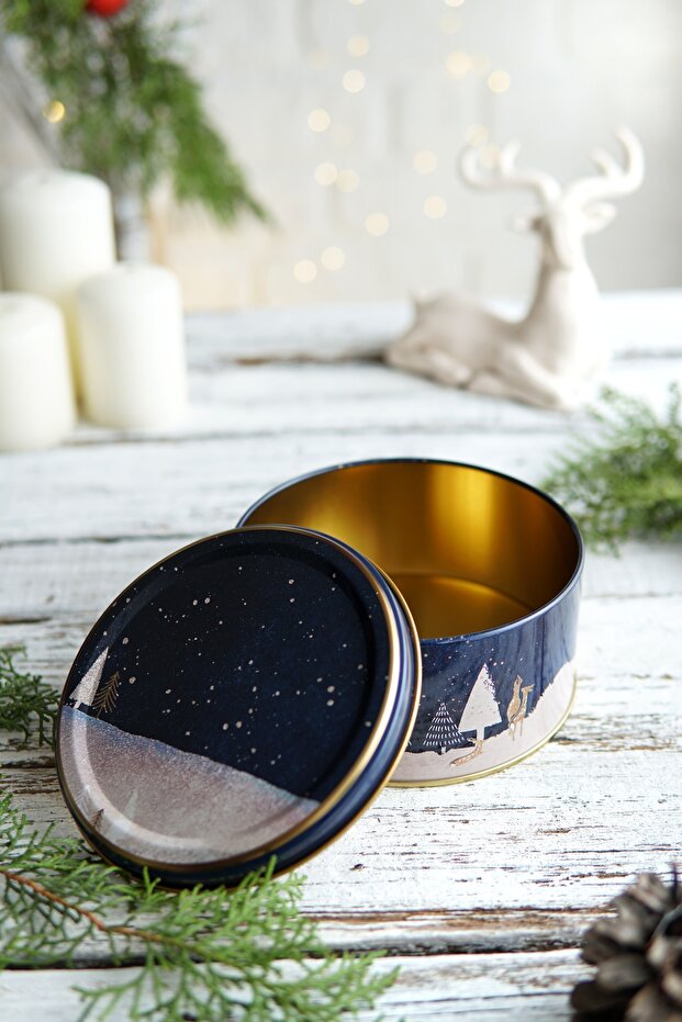 Christmas Edition Metal Storage Containers 2 Piece Set