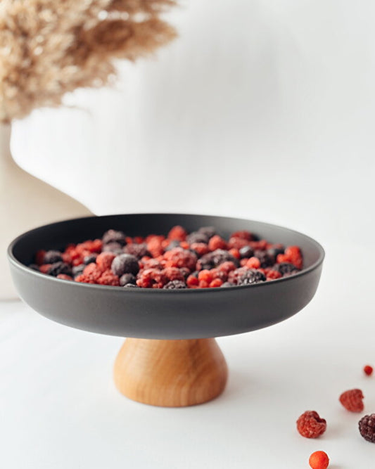 Black Porcelain Presentation Bowl 25 cm