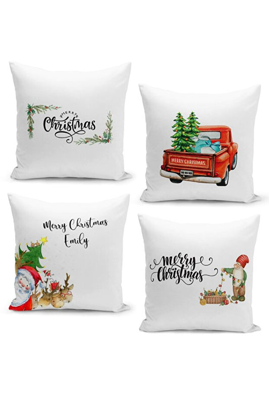 4 Piece Pillow Cover Double Sided Digital Print