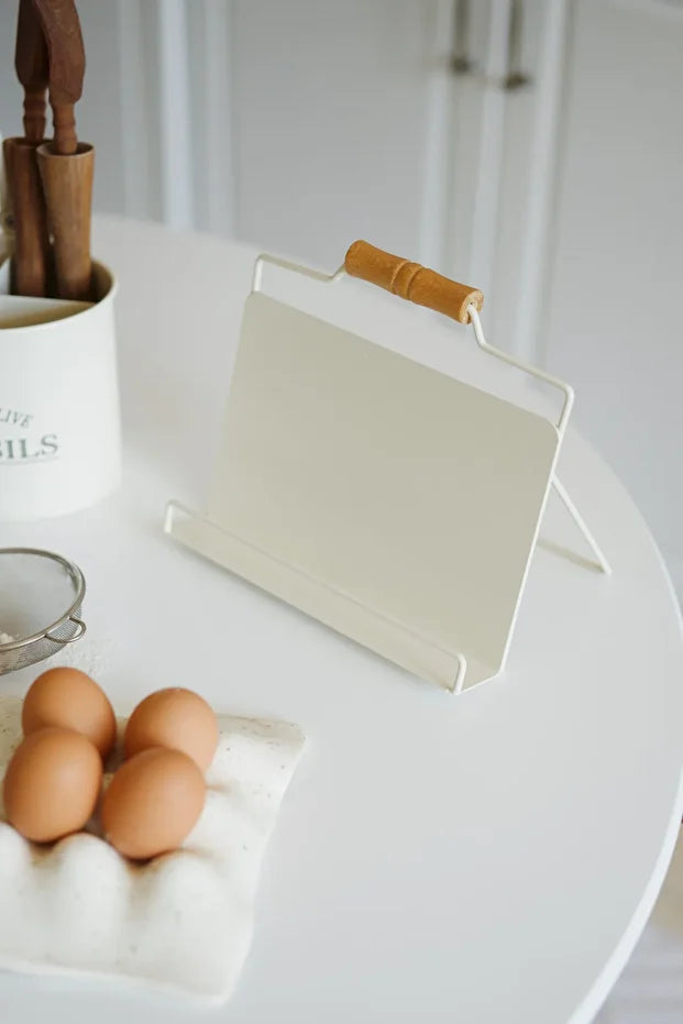 Galvanized Wooden Handle Recipe Stand