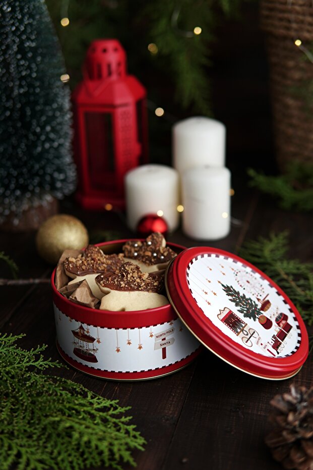 Christmas Edition Metal Storage Containers 2 Piece Set