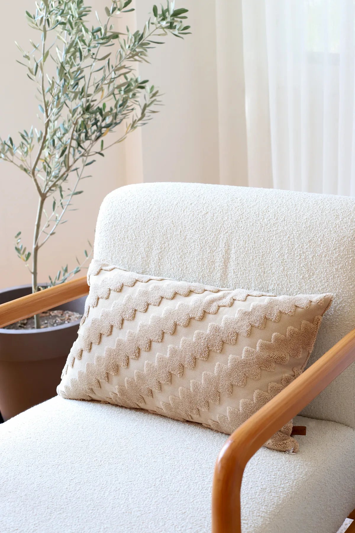 ZigZag Decorative Pillowcase Scandinavian Bohemian Design (1 Piece)