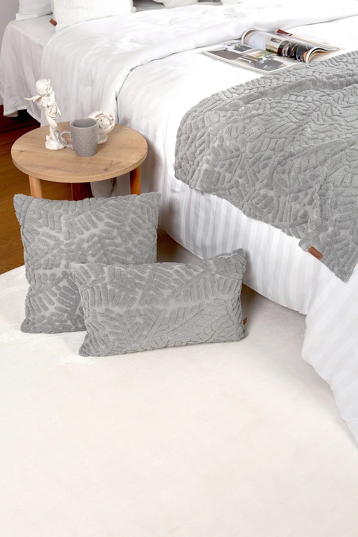 Forest Bed Runner Set Scandinavian Bohemian Pattern