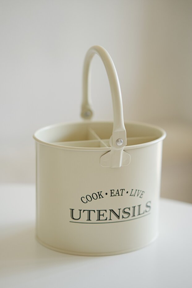 Galvanized Compartmented Cutlery Tray