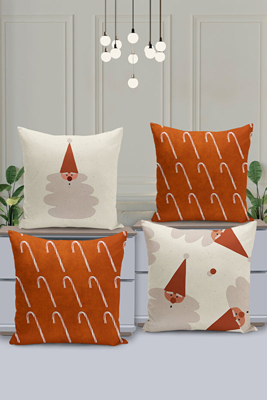 4 Piece Pillow Cover Double Sided Digital Print