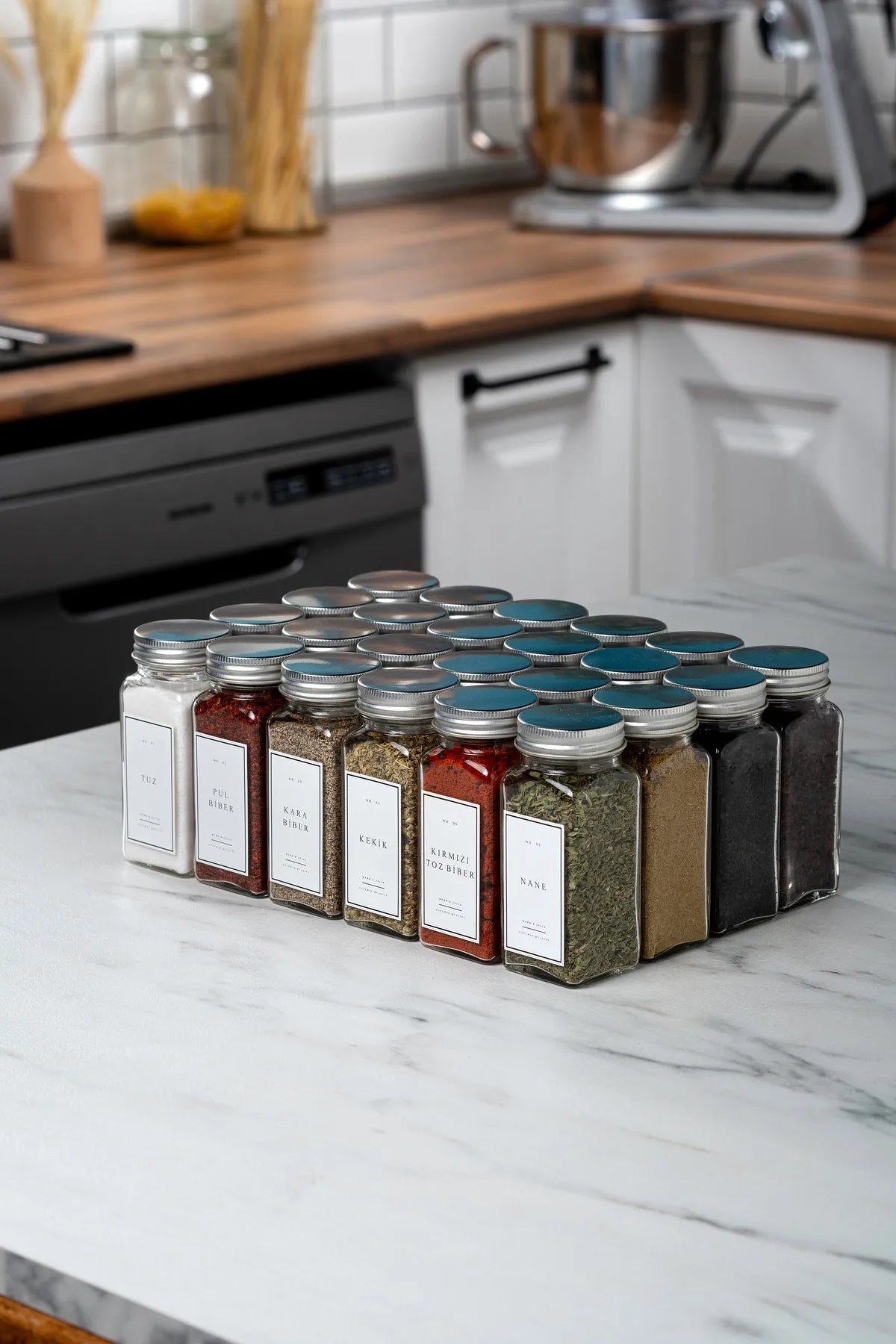 24 Piece Spice Jars