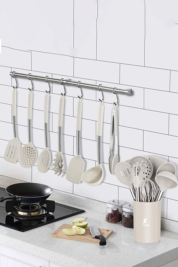 Guojin 26 Piece Stainless Steel Silicone Spatula Kitchen Set