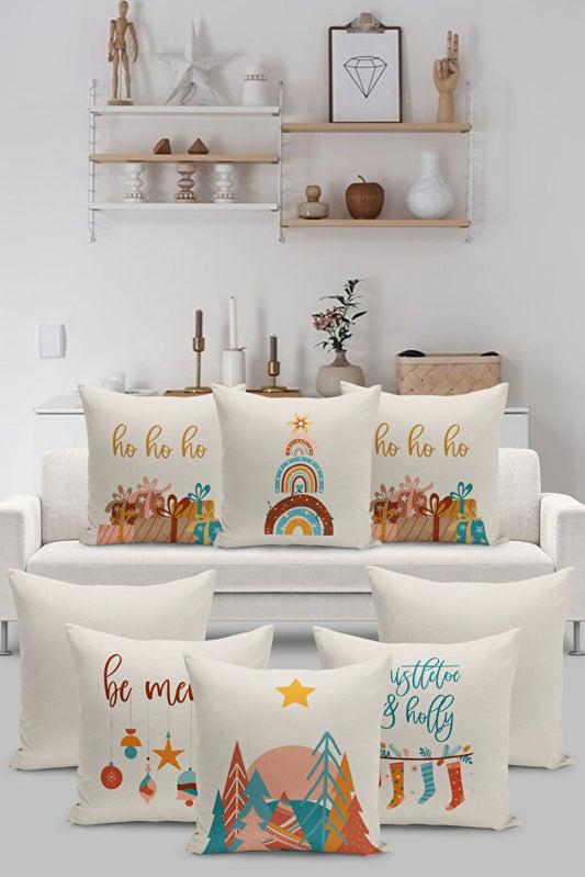 8 Piece Pillow Cover Double Sided Digital Print