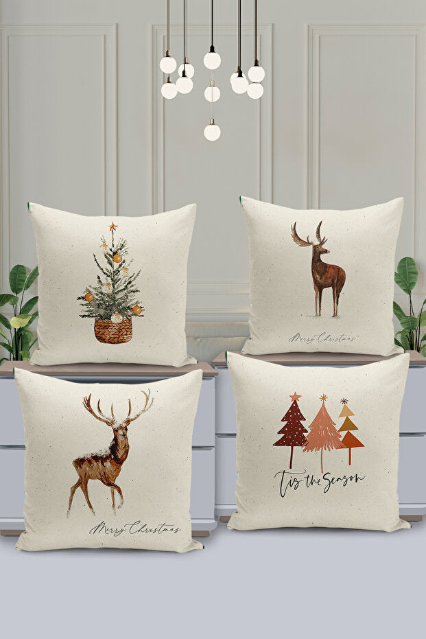 4 Piece Pillow Cover Double Sided Digital Print