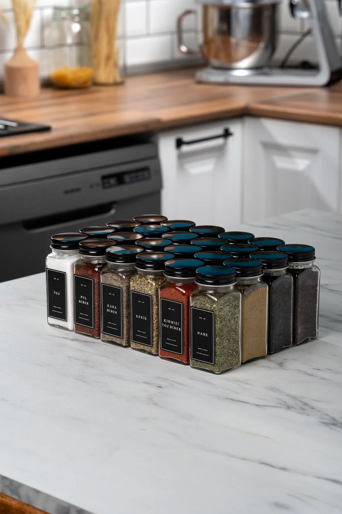 24 Piece Spice Jars