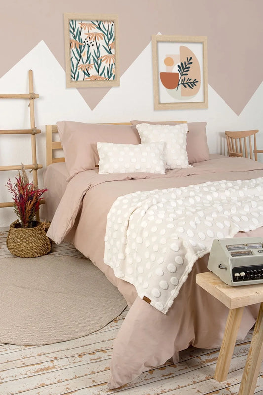 Point Bed Runner Set Scandinavian Bohemian Pattern