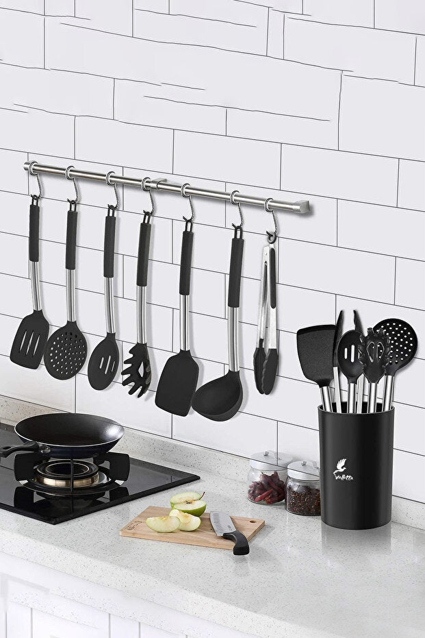 Guojin 26 Piece Stainless Steel Silicone Spatula Kitchen Set