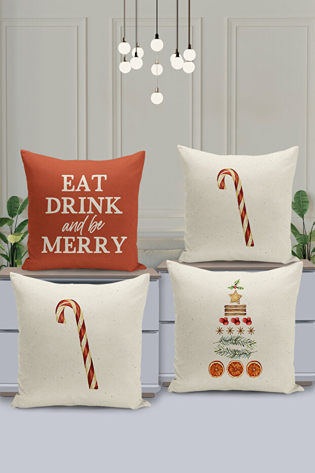 4 Piece Pillow Cover Double Sided Digital Print