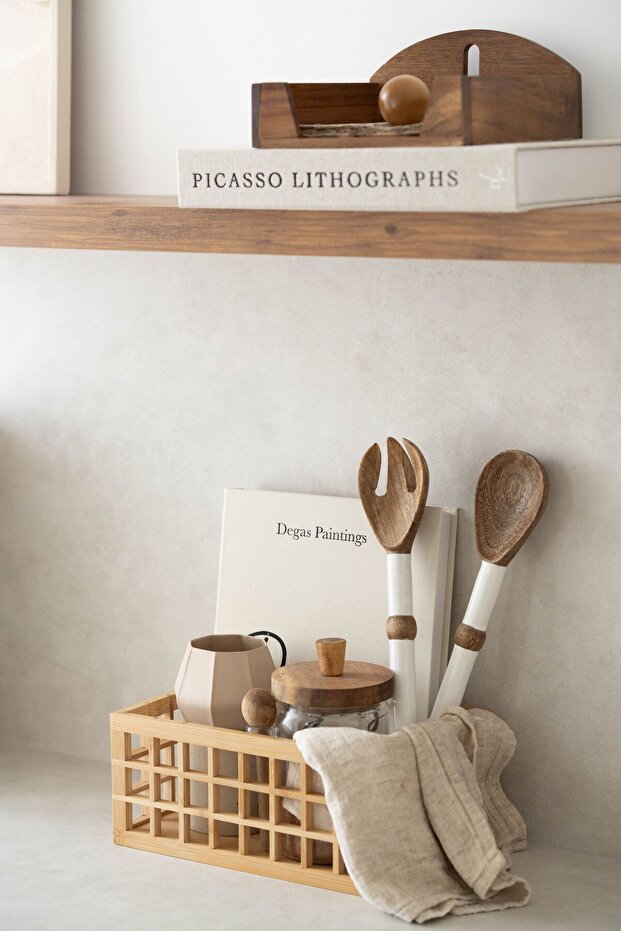 Bamboo Organizer Storage Box